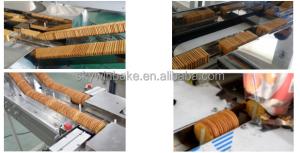 China 304SS Cream Sandwich Biscuit Machine 300-600pcs / Min Speed 12kw wholesale