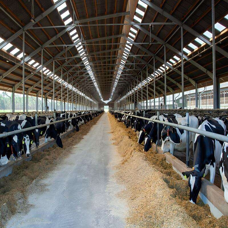 Light Steel Cow Farm Shed Prefab Livestock Farm Building