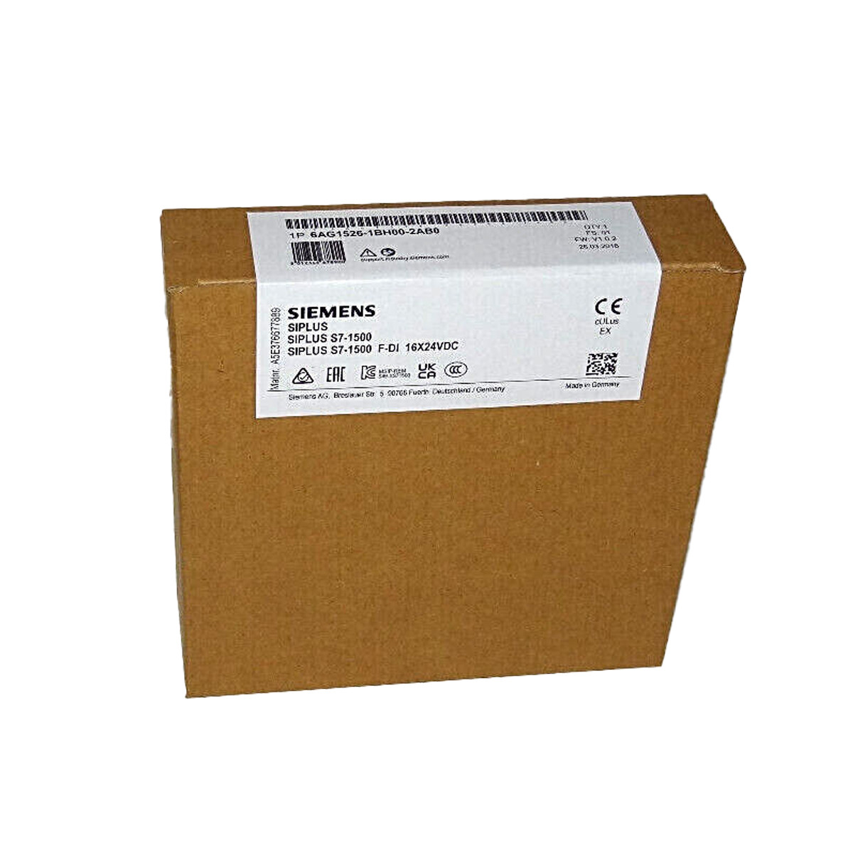 SIEMENS PLC SIMATIC S7-1500 F-DI 16X24VDC 6ES7526-1BH00-0AB0 DIGITAL INPUT MODULE