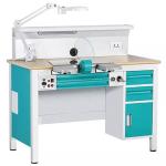 Two People Dental Lab Bench 850mm Dental Laboratory Work Benches With Suction