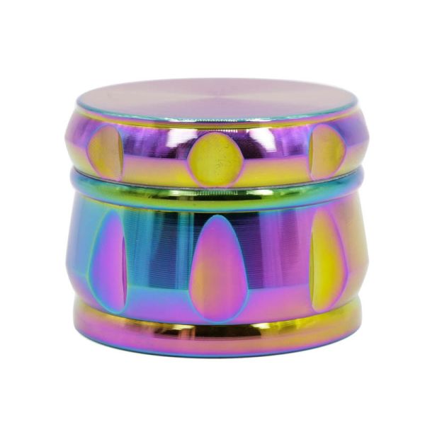 Drum Type Sharpstone Grinder , Ice Blue Zinc Alloy Cool Weed Grinders