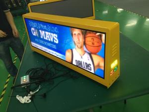 China Moving Advertising Taxicab Led Video Screen Double Side High Brightness wholesale