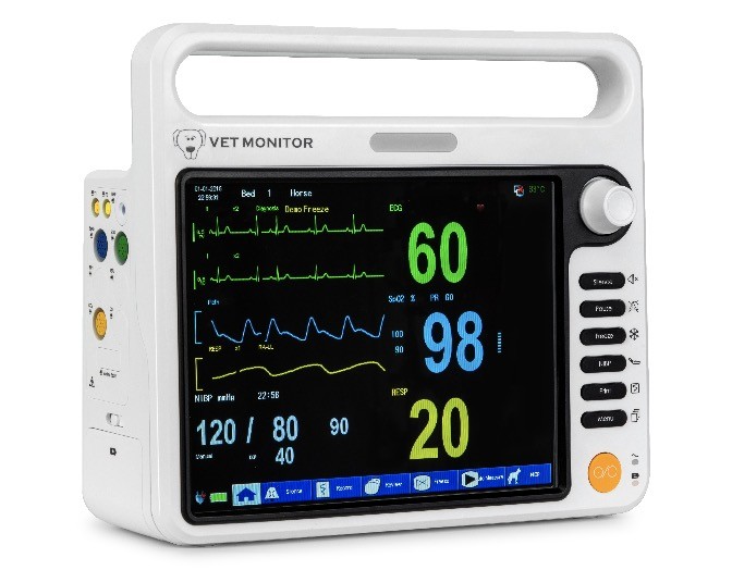 Multi Language Veterinary Multiparameter Monitor 12.1 Inch OEM ODM