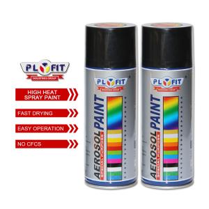 China Colored Auto Aerosol Spray Paint High Temp Resistant For Engine / Fireplace Painted wholesale