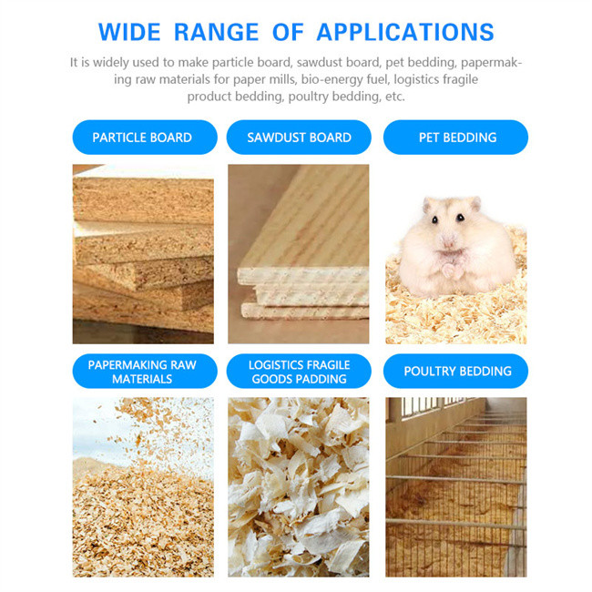 High Production Electric Wood Shaving Machine / Wood Shaving Mill Machine