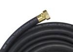 ID 5/8" Contractor Garden Rubber Water Hose with Brass fittings , 25' 50' 75'