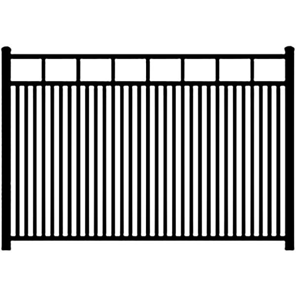8ft Residential Iron Wrought Fence Commercial Garden Metal Privacy Screen Fence