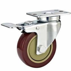 China Total brake PU Caster wholesale