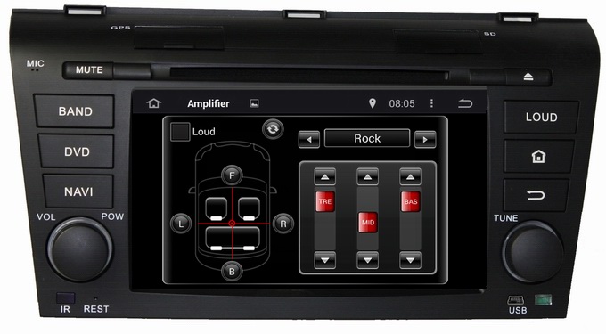 Ouchuangbo Car Radio Multimedia Kit Stereo DVD Player Android 4.4 for Mazda 3 2004-2009 OCB-7003D