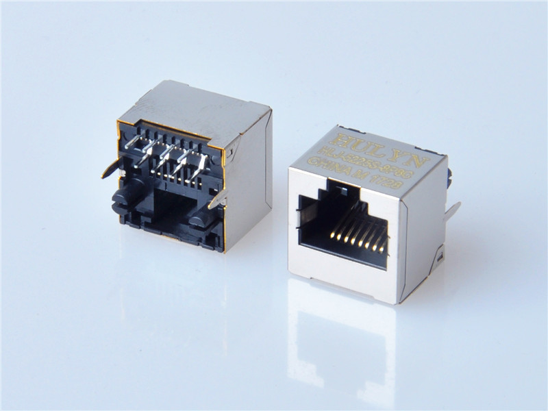 HULYN,RJ45 Modular Jack Connector, Shielded RJ45 Connector, Through Hole Type,