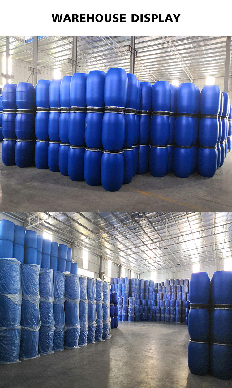 HDPE 200L Blue Plastic Barrel Drum For Chemical Storage