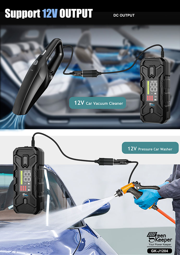 24v 3000A Battery Booster Pack Battery Jump Starter With LED Light Small Cars Savior