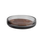 Acacia Wood Glass Bathroom Accessories With Natural Soap Dispenser Pump Head