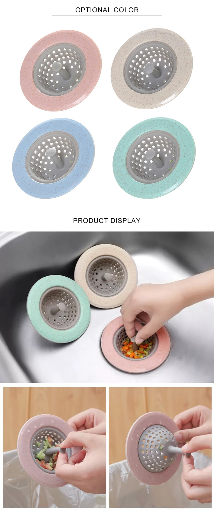 Diameter 11cm Silicone Sink Stopper With Irregular Flowing Edge