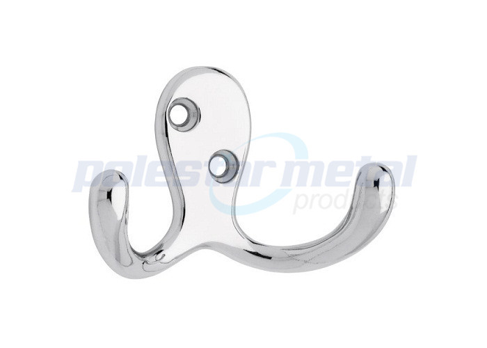 Hotel / Hospital Decorative Door Hardware Satin Nickel Robe Tri Hook 3-15/16"