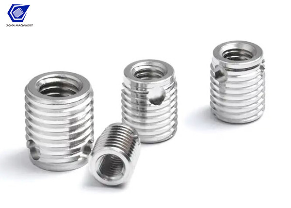 Stainless steel 308 Type Self Tapping Coil Threaded Inserts For Metal/Wood Furniture