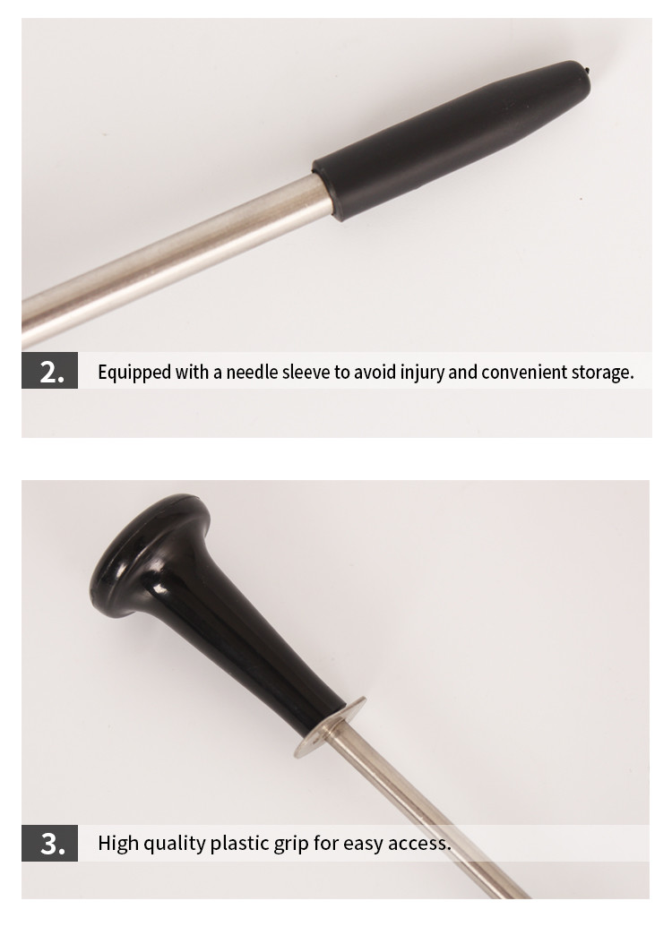 Precision Veterinary Rumen Puncture Instrument 0.08kg Black Tool For Accurate Procedures