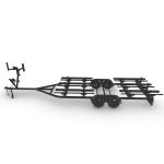 Aluminum Frame Welded Boat Trailers , Triple Axle Aluminum Sailboat Trailer