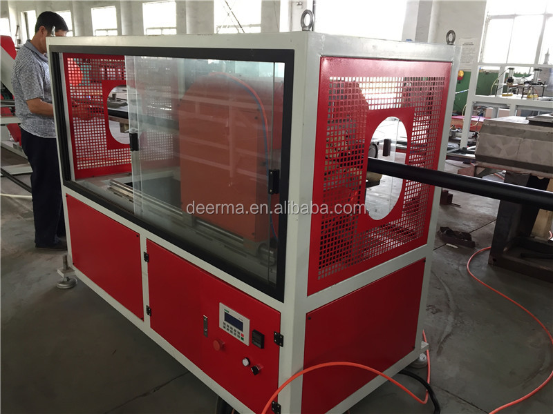 Customized HDPE Pipe Machine 380V / 415V HDPE Extruder Machine 80kw Tractor Speed 4-12m/Min