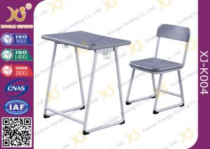 China Height Fixed HDPE Table And Chair Set For Student / College Furniture wholesale