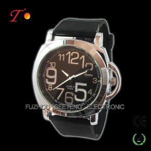 China Creative Leather Strap Quartz Wrist Watch colorful band for Man wholesale