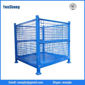 China powder coated foldable steel wire mesh crate wholesale