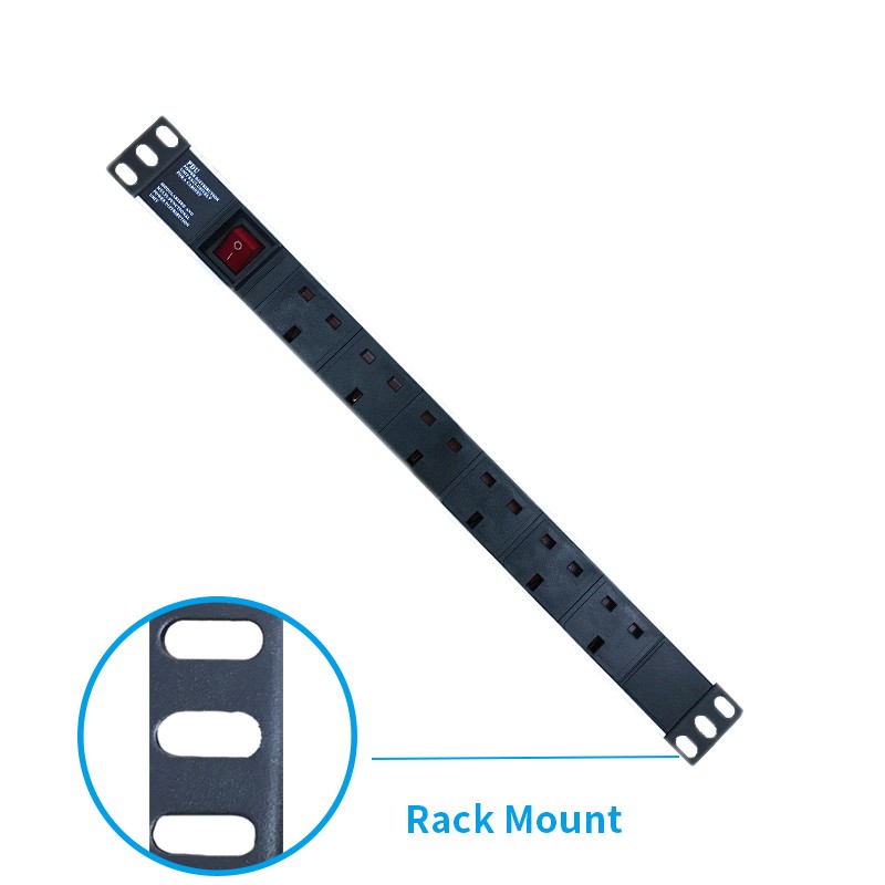 250VAC 50/60HZ Network Cabinet Accessories UK Power Distribution Unit
