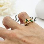 Adjustable Fashion Jewelry Rings 925 Silver Rings 17mm For Men