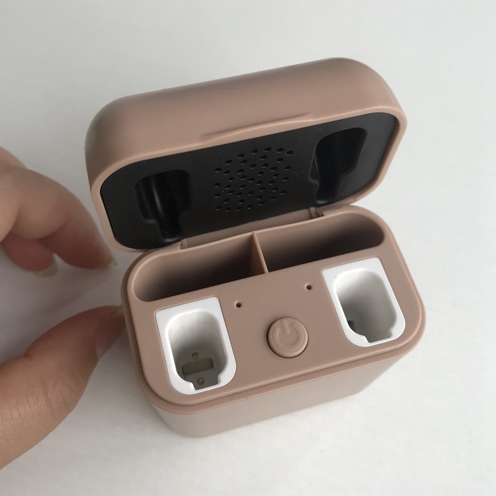 Silver Mini Rechargeable Digital Hearing Aid OTC Personal Sound Amplification Products