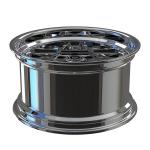 For Subaru WRX STI Polish Barrel+Grey Disc Custom 2-PC Forged Alloy Rims 5x114.3