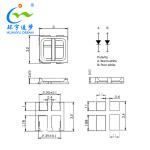 Dual Color 3030 SMD LED Chip 440nm 450nm 460nm 470nm 1W