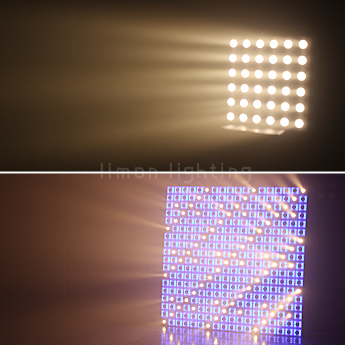 6x6 36pcs 3w Warm White Pixel Control Gold Led Matrix Beam Bar Effect Light