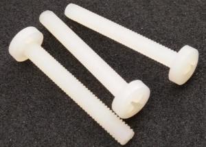 China M5 Cross Recess Round Head Nylon Screws White Plastic Fastener wholesale