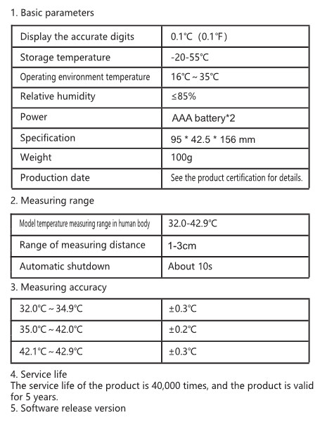 Low Price Medical LCD Display Non-Contact Digital Infrared Thermometer