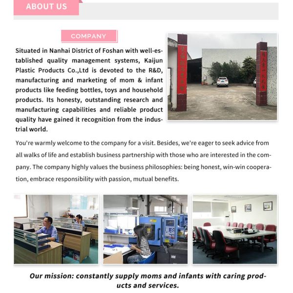 High Quality Luxury Wide Mouth Baby Bottle Ecological 49.5x38x80cm