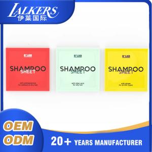 China Deep Cleaning Shampoo Sheets Biodegradable Hair Conditioner Sheets wholesale