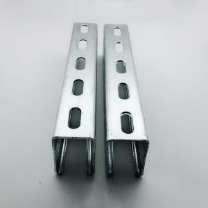 China Unistrut 41 X 41mm Hot Dip Strut C Channel Single Slotted Strut Channel Galvanized wholesale