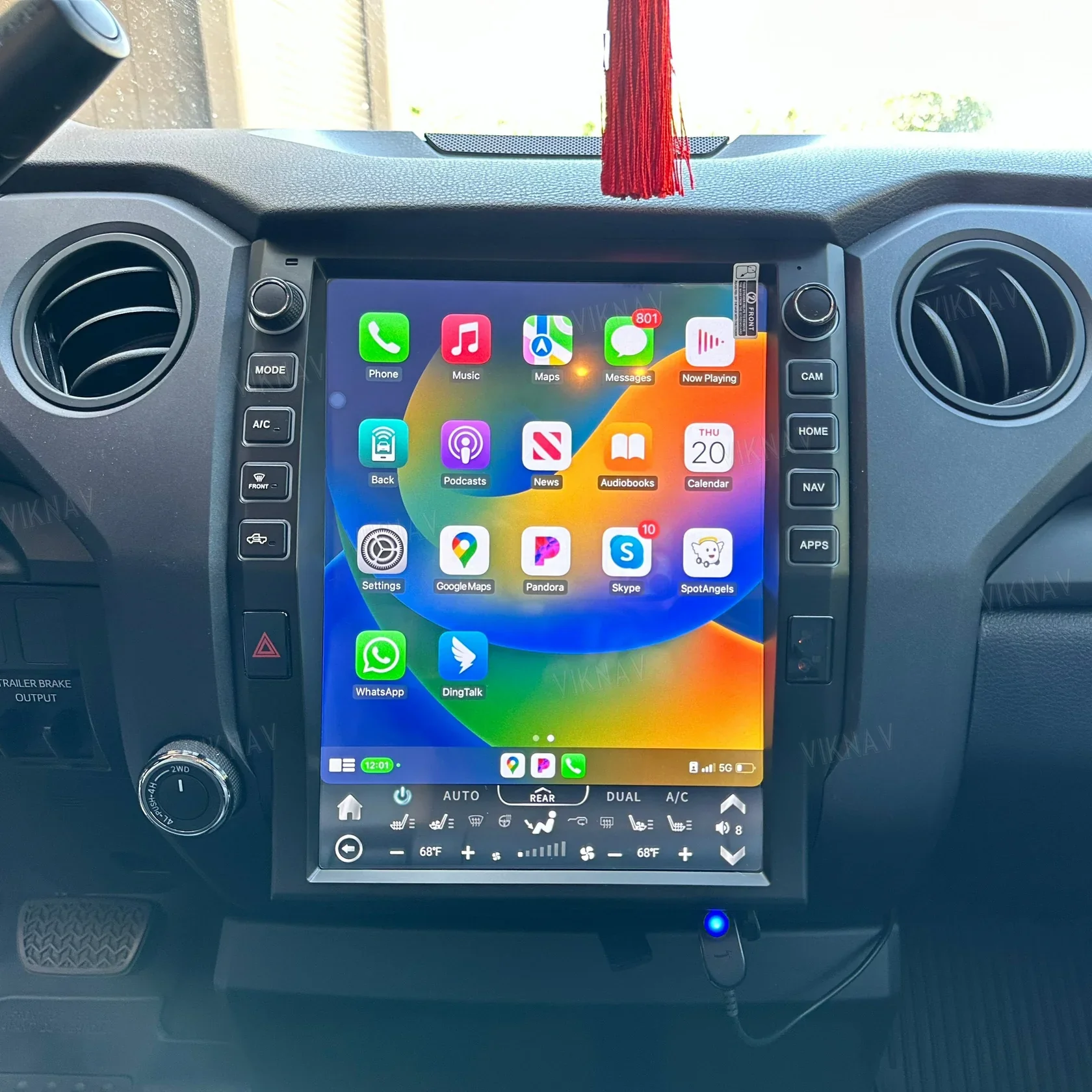 Aftermarket Toyota Tundra Head Unit Car Radio Stereo 2014-2021 Wireless Dashboard