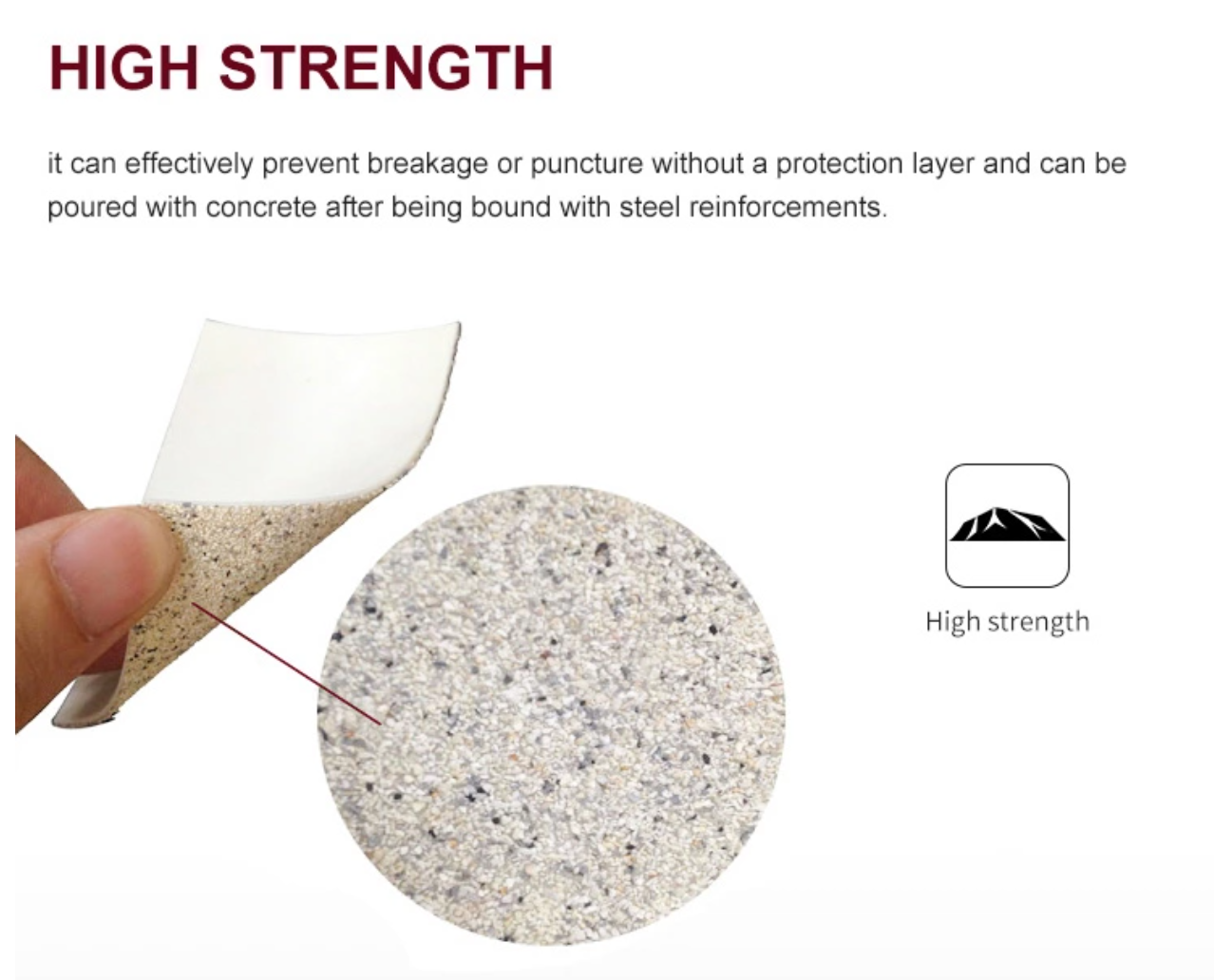 UV Resistant HDPE Board Pond Liner for Basement Waterproofing Material