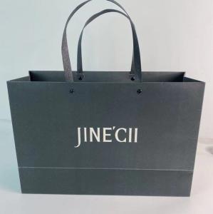 China Matt Laminated Kraft Paper Shopping Bags With Handle Offset Printings wholesale