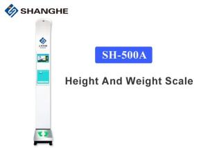 China Ultrasonic Automatic Height And Weight Machine , Medical Center Height And Weight Measuring Scale wholesale