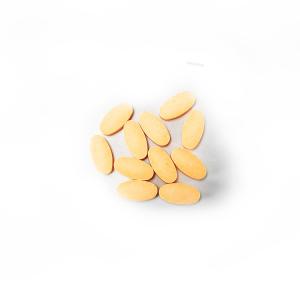China OEM Orange Flavor Plastic Free Toothpaste Tablets Zero Waste Oval Shape wholesale