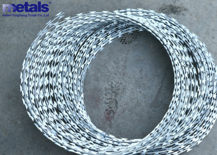 2.5mm Heavy Duty Razor Blade Concertina Barbed Wire 10m