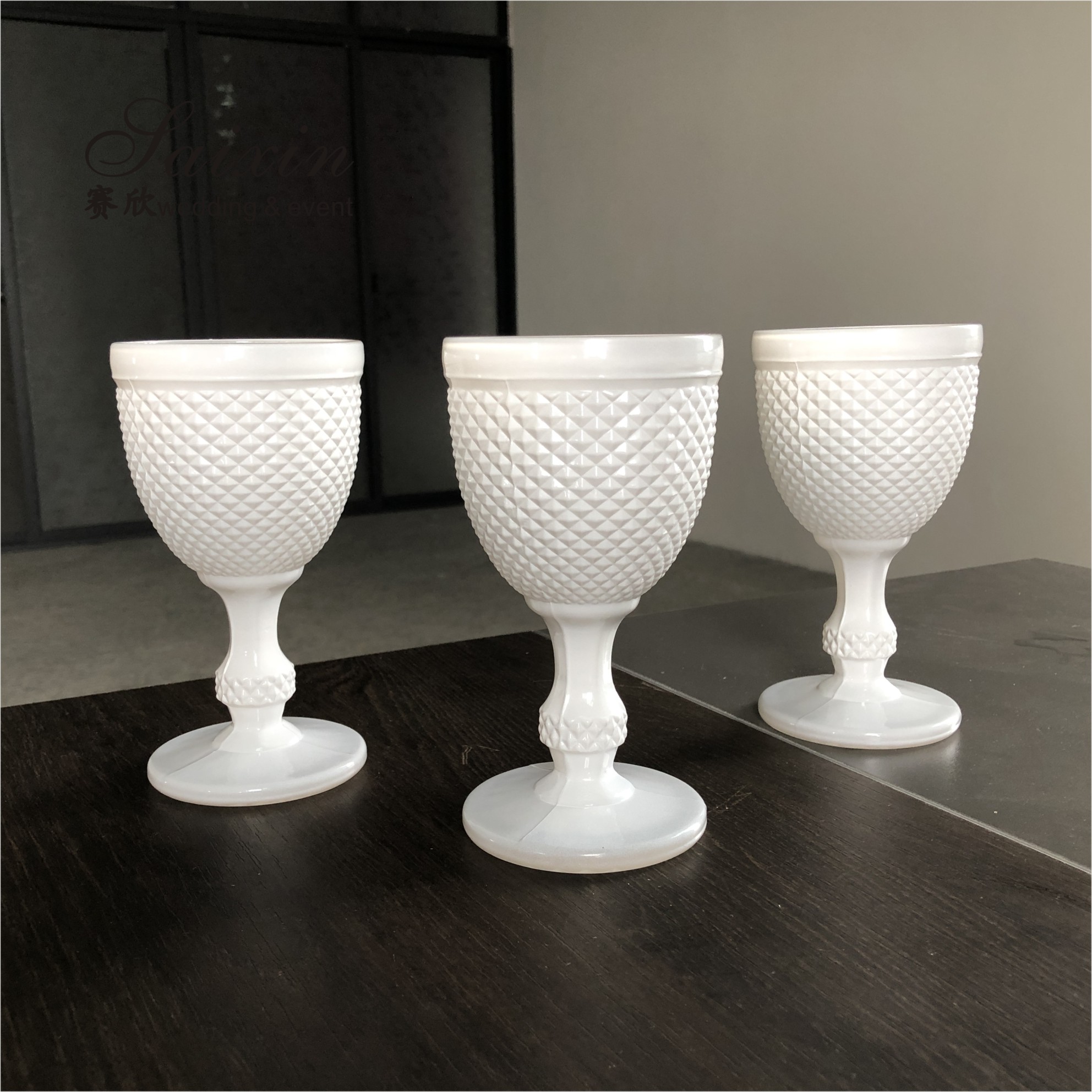 White Wine Champagne Water Glasses Decor Wedding Glassware Event
