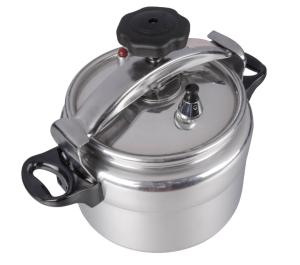 China 9L Polished Alu Bakelite Handle Commercial Pressure Cooker Heat Resistant wholesale