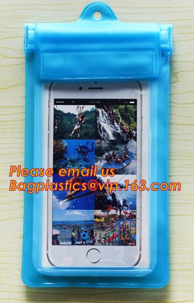 Custom printed phone accessories plastic pvc zipper bag, PVC Waterproof Phone