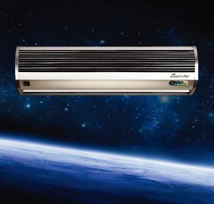 China 2025 Aluminum Silver Residential Overhead Door Air Curtains With Cross Flow Fan wholesale