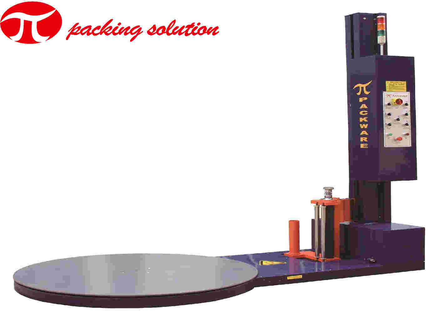 Automatic Turntable Pallet Wrapper JL2100-E With Explosion-Proof Device 1200mm Wider Film Carriage