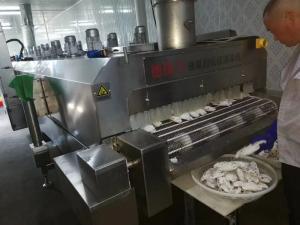 China Minus 120c Liquid Nitrogen Tunnel Freezer Commercial Blast Chiller 2000kg/H 2500kg/H wholesale