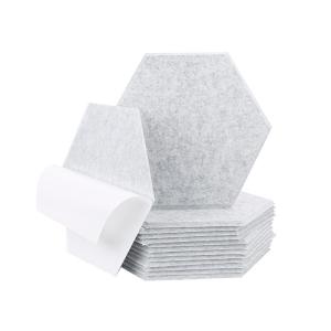 China Self Adhesive Sound Absorbing Hexagon Acoustic Wall Panels Polyester Acoustic Panels wholesale